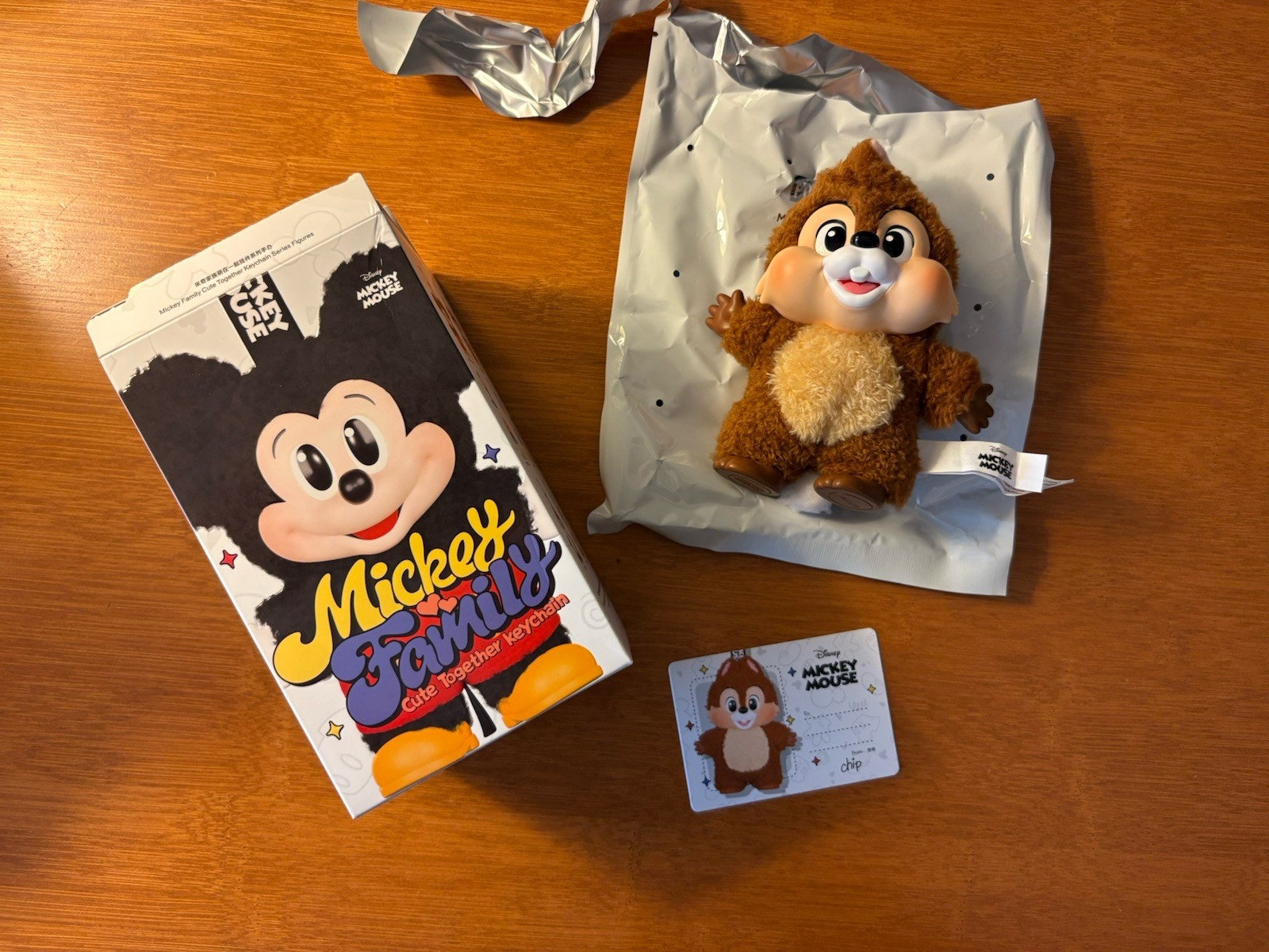 POPMART Mickey Family Cute Together Series Blind Box Chip Chipmunk