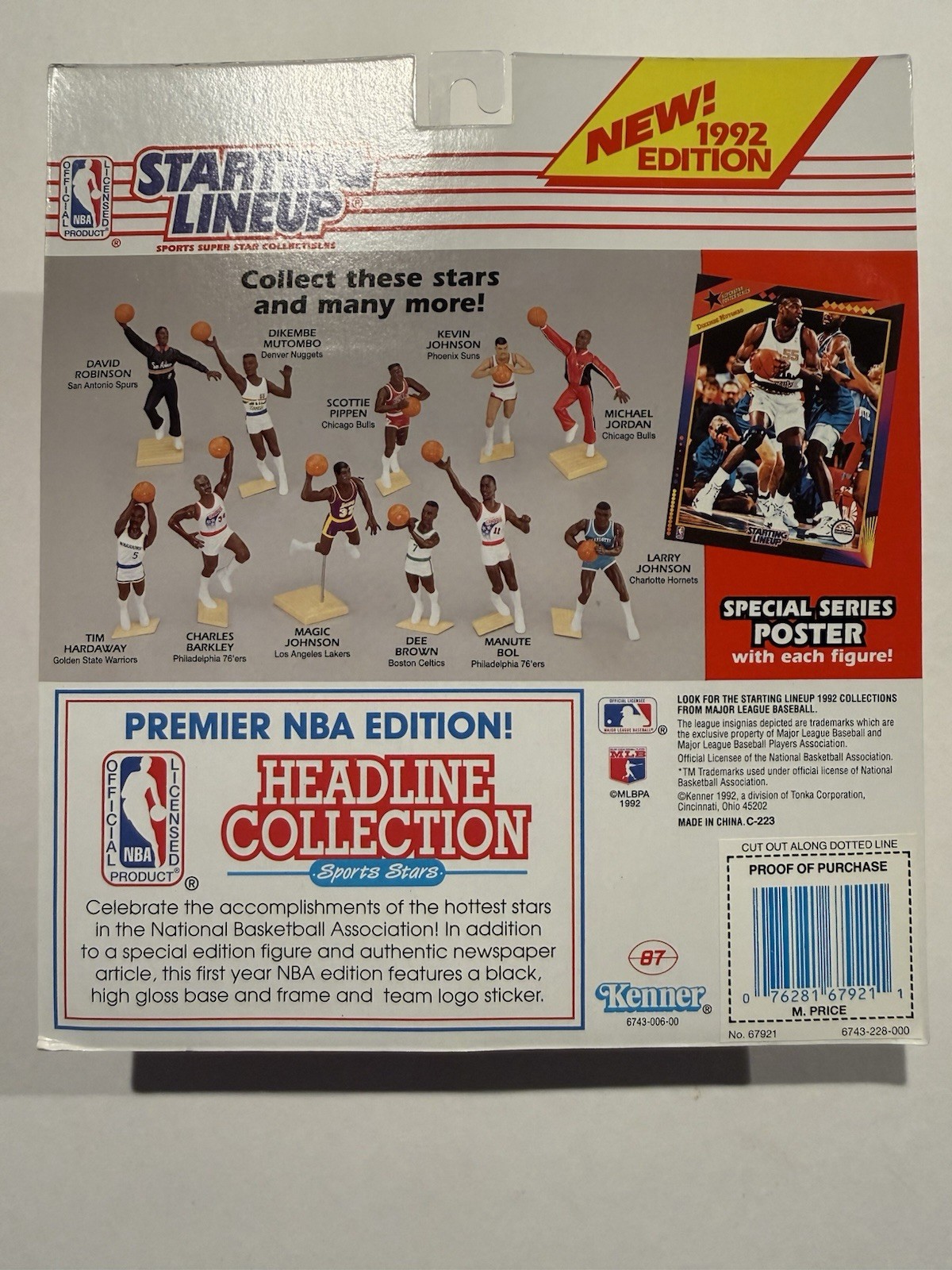 💥🏀 1992 MARK PRICE Starting Lineup, Cleveland Cav’s, NBA, Card & Poster 🏀💥