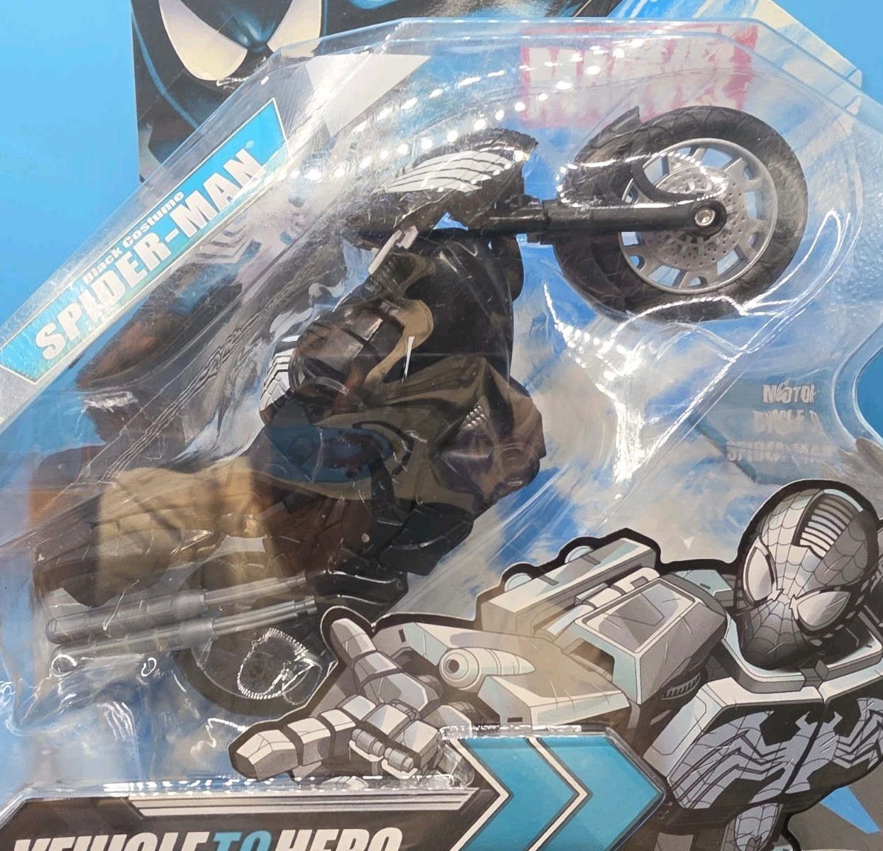 Marvel Transformers Crossovers Spider-Man Black Costume Brand New Box Wear