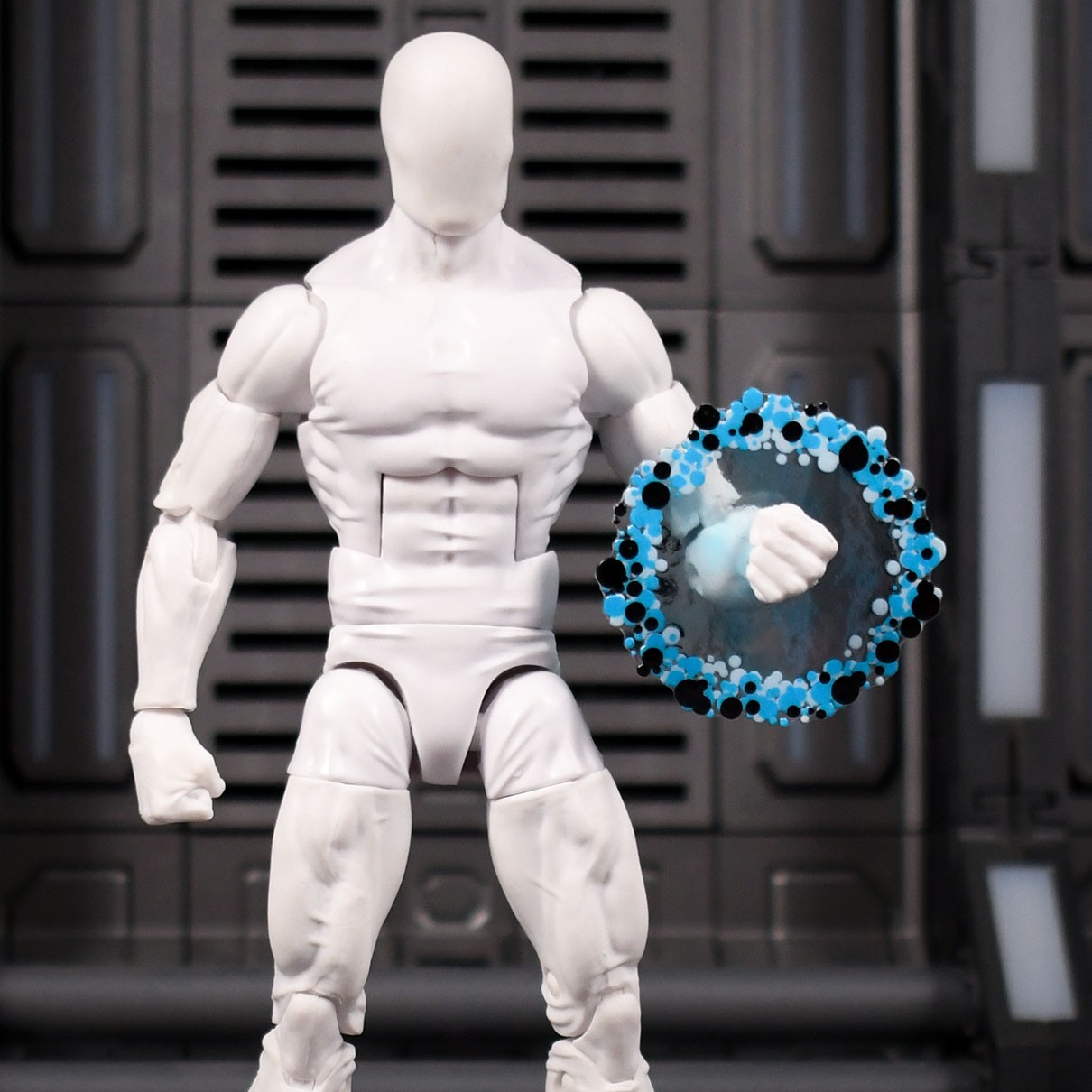Kirby Krackle style Action Figure Effect Pieces – Marvel Legends – Blue