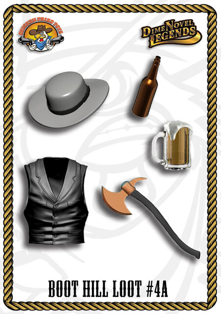 Dime Novel Legends 1:18 scale (4&Prime;) Boot Hill Loot accessory pack #4