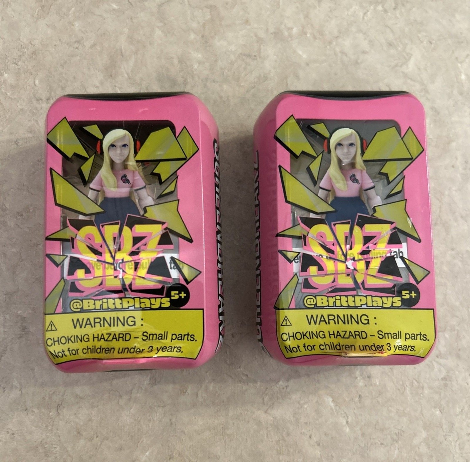 Lot Of 2 | ScreenBreakZ | @BrittPlays 4.5&Prime; Collectible Figure SEALED | SBZ