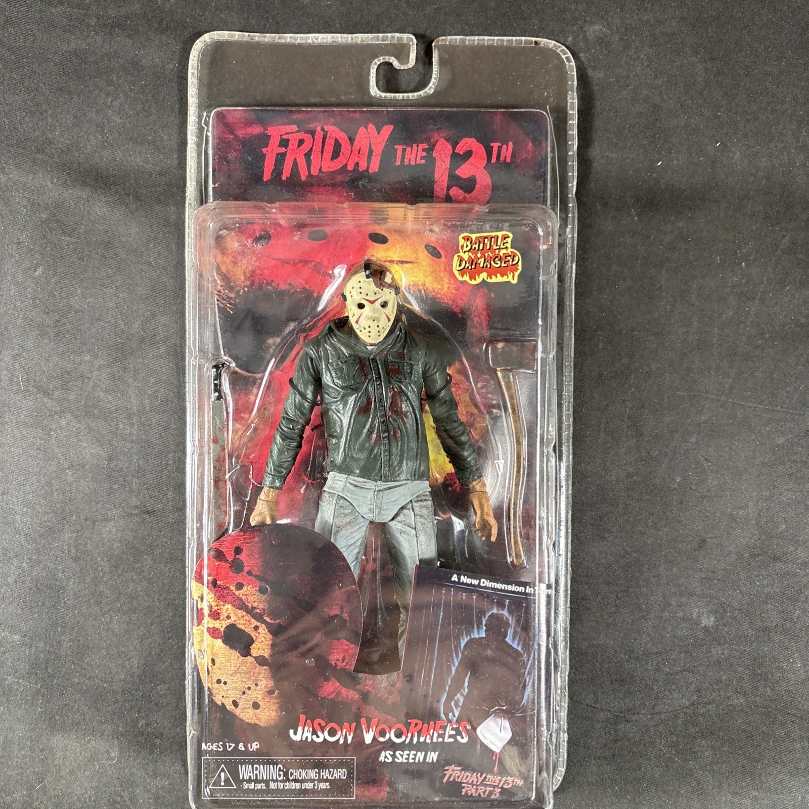 JASON VOORHEES BATTLE DAMAGE ACTION FIGURE REEL TOYS OPEN BOX NECA HORROR