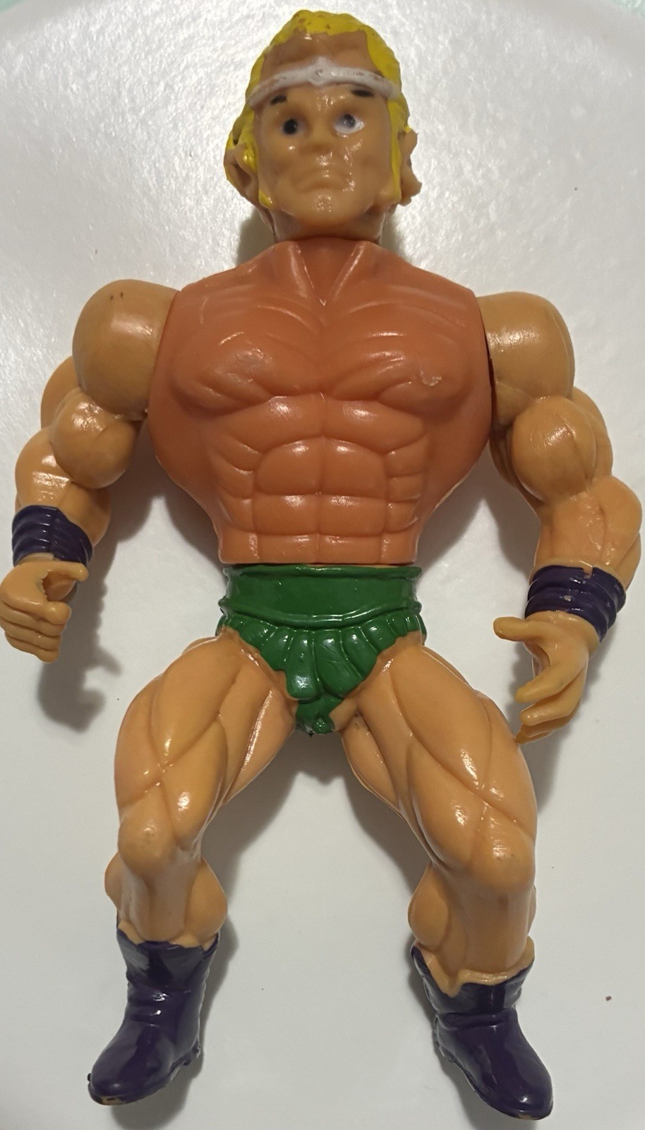 Vintage 1980&rsquo;s Sungold Galaxy Warriors 5.5&Prime; Bootleg KO Wrestling Action Figure