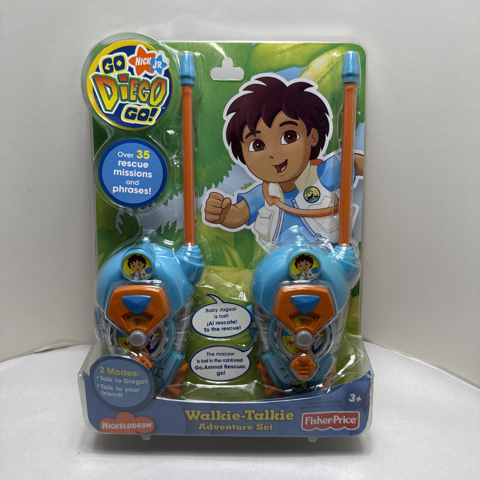 2007 Nick Jr. Fisher Price Dora Go Diego Go! Walkie Talkie Adventure Set L6963