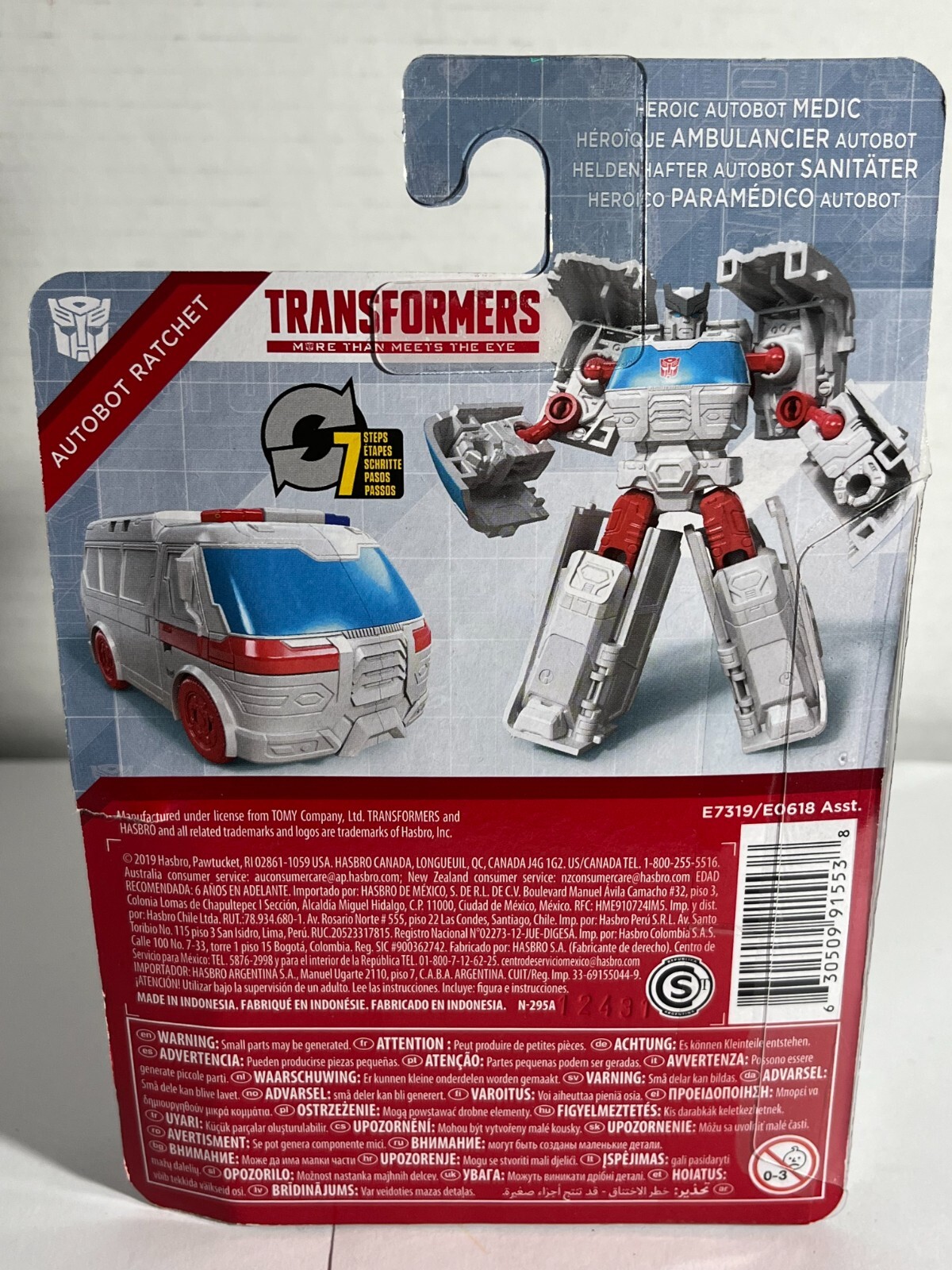 Transformers Autobot Ratchet 4.5&Prime; Scale Action Figure by Hasbro (2019)