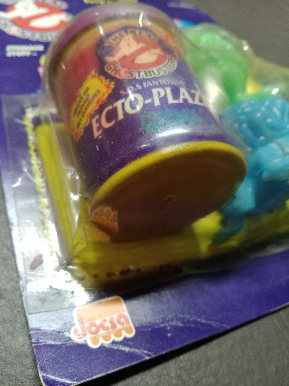 VINTAGE THE REAL GHOSTBUSTERS ECTO PLAZM W/ MINI GOOPERS JOCSA ARGENTINA CARD