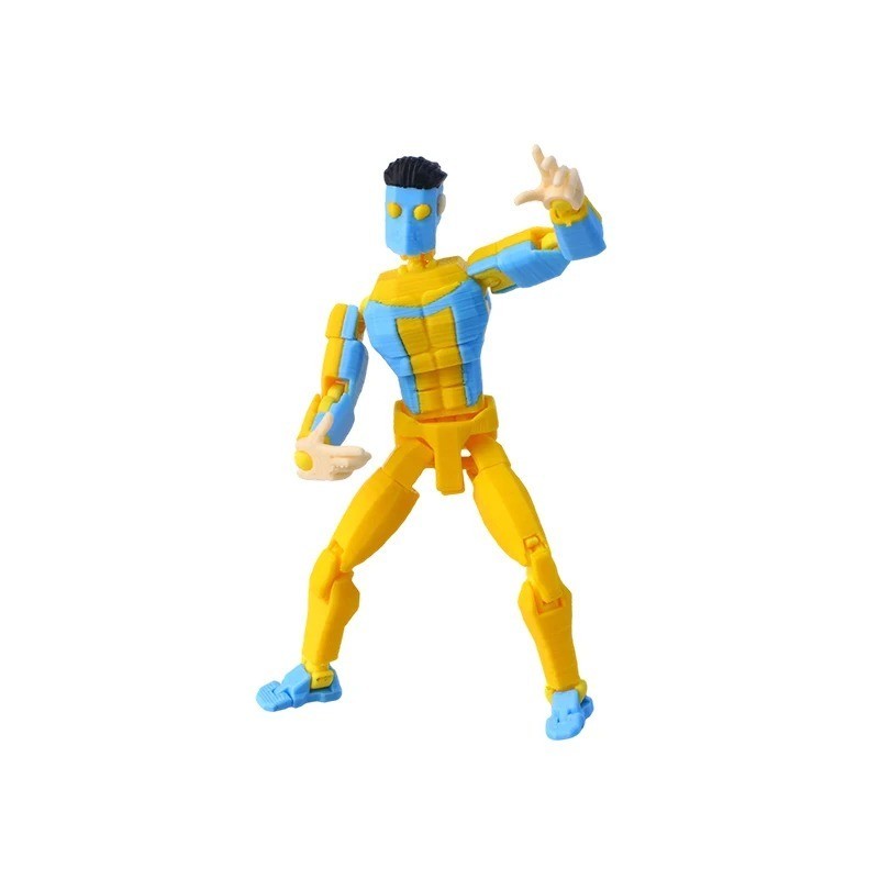 3D Printed Invincible Superhero Action Figures with Articulatable Limbs