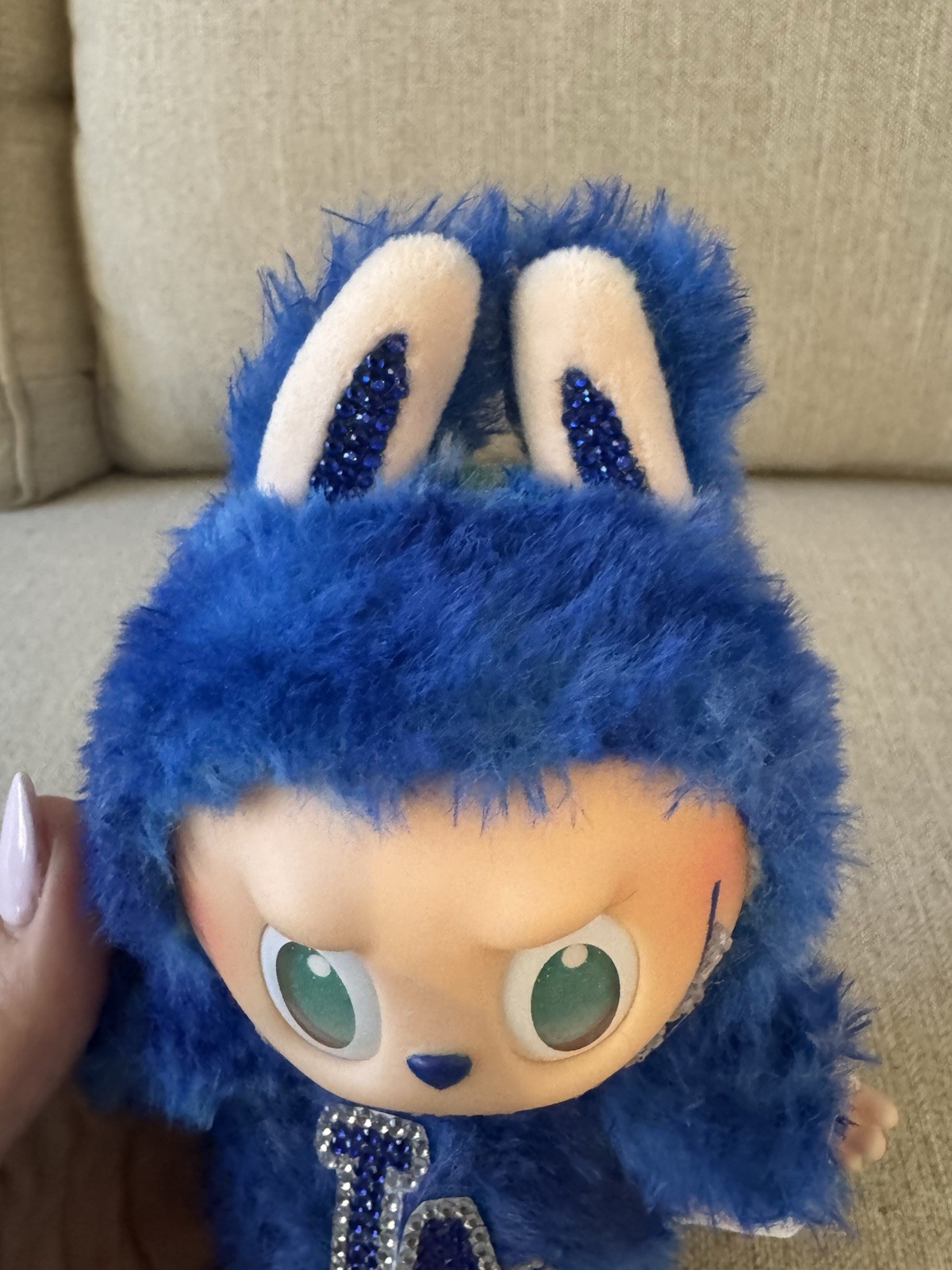 Authentic Serenity Big Into Energy Labubu – Custom Dodgers Design