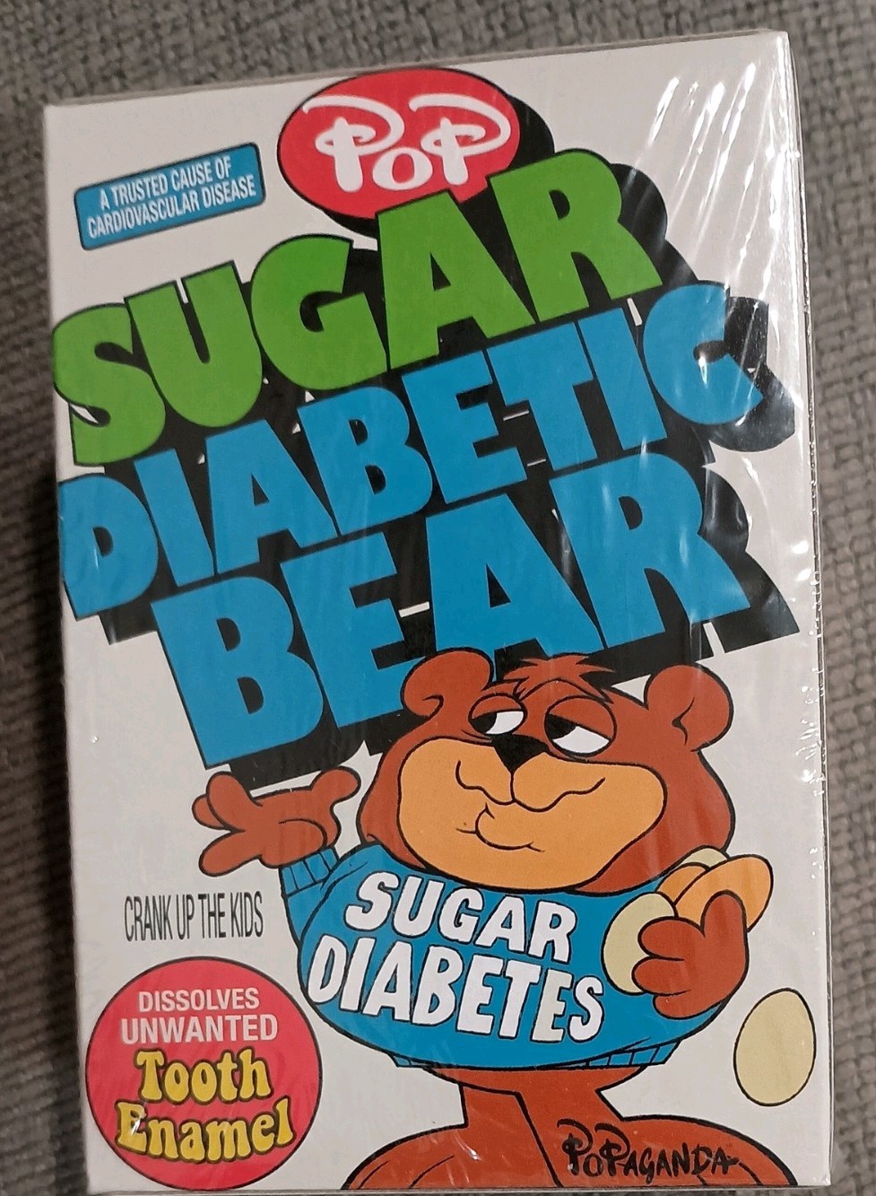 Ron English Popaganda Sugar Diabetic Bear 3&Prime; Mini Figure – Cereal Killers