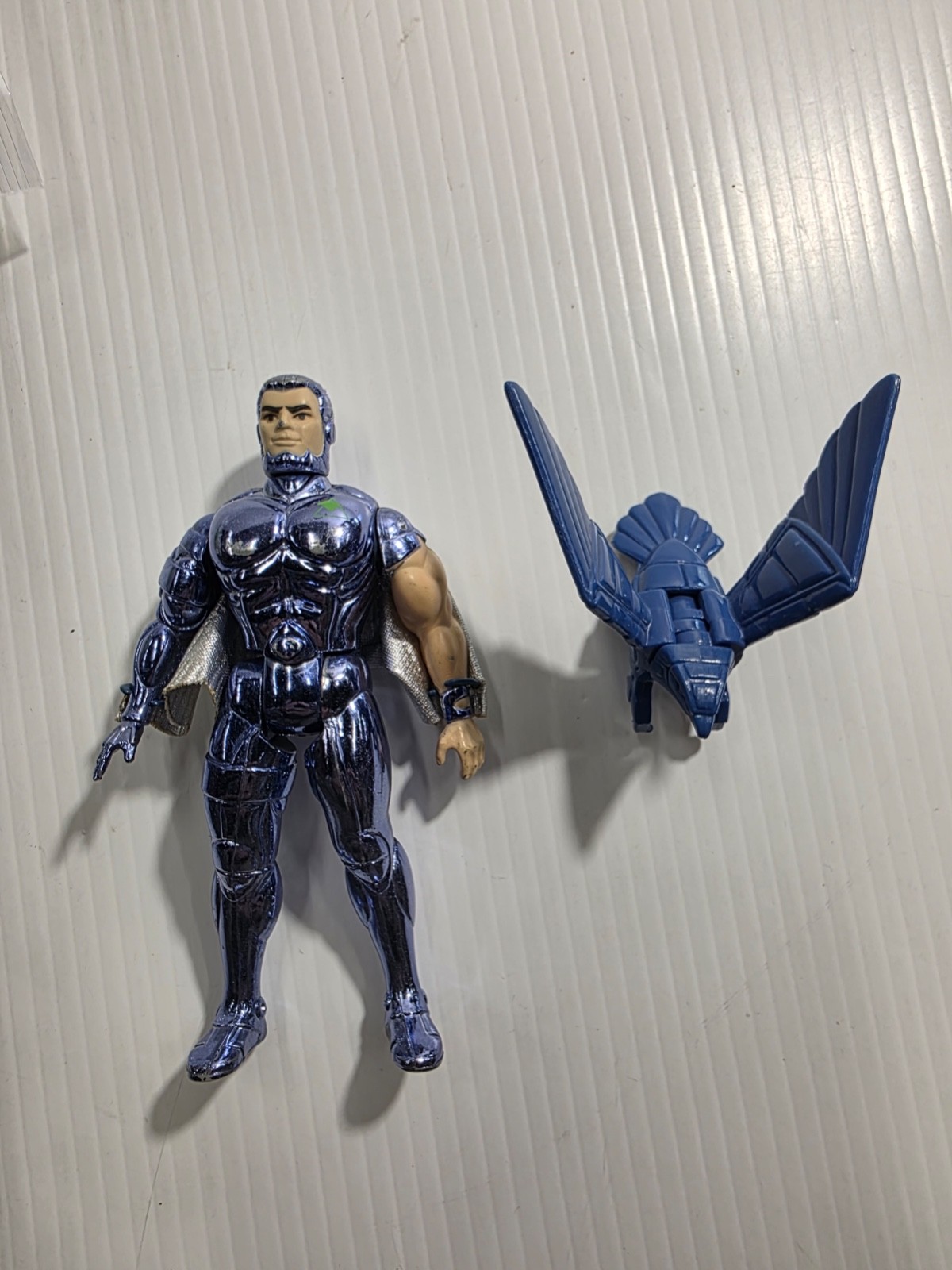 Vintage 1986 Kenner Silverhawks Steel Will and Strong Arm Figures LOOSE COMPLETE