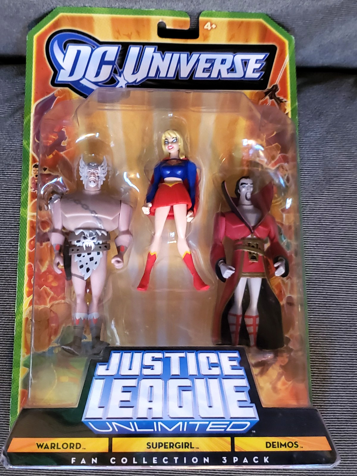 DCU Justice League Unlimited Warlord Supergirl Deimos Mattel Mint in package