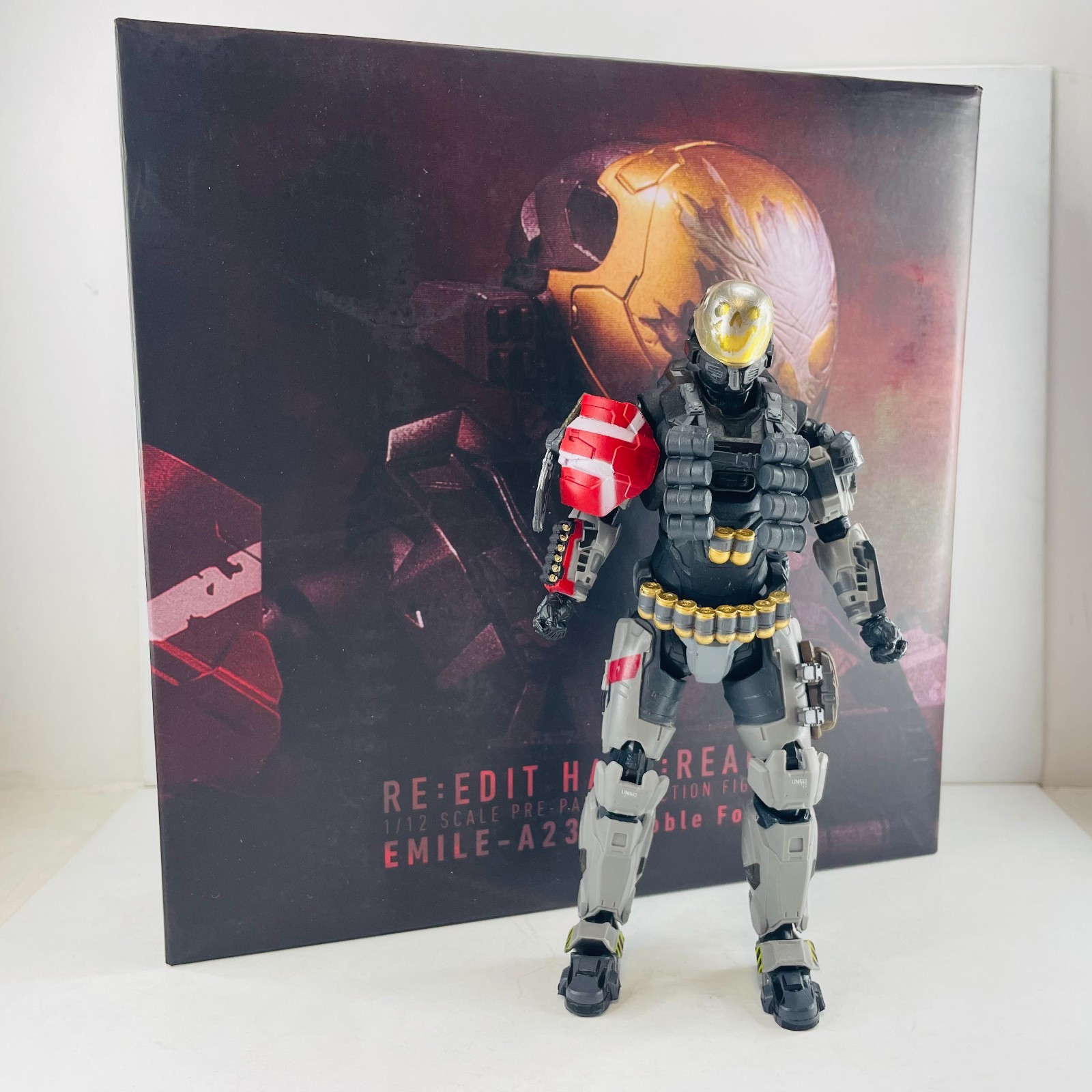 Re:Edit Halo: Reach Emile-A239 (Noble Four) 6&Prime; Figure Toys w/Weapon – Open Box