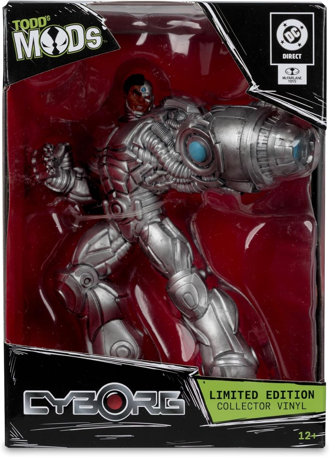 McFarlane DC Direct Cyborg Limited Edition Collector Vinyl (Todd&rsquo;s Mods) 4.5in S