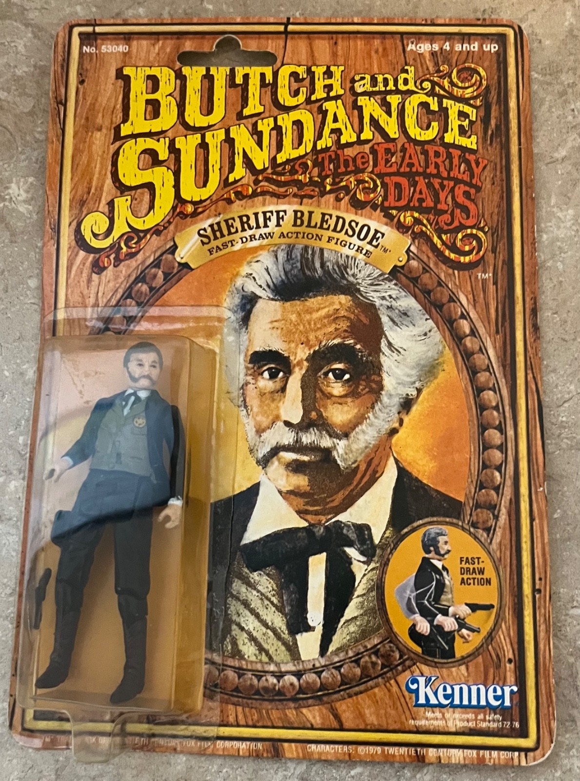 BUTCH AND SUNDANCE 1979 KENNER SHERIFF BLEDSOE Action Figure