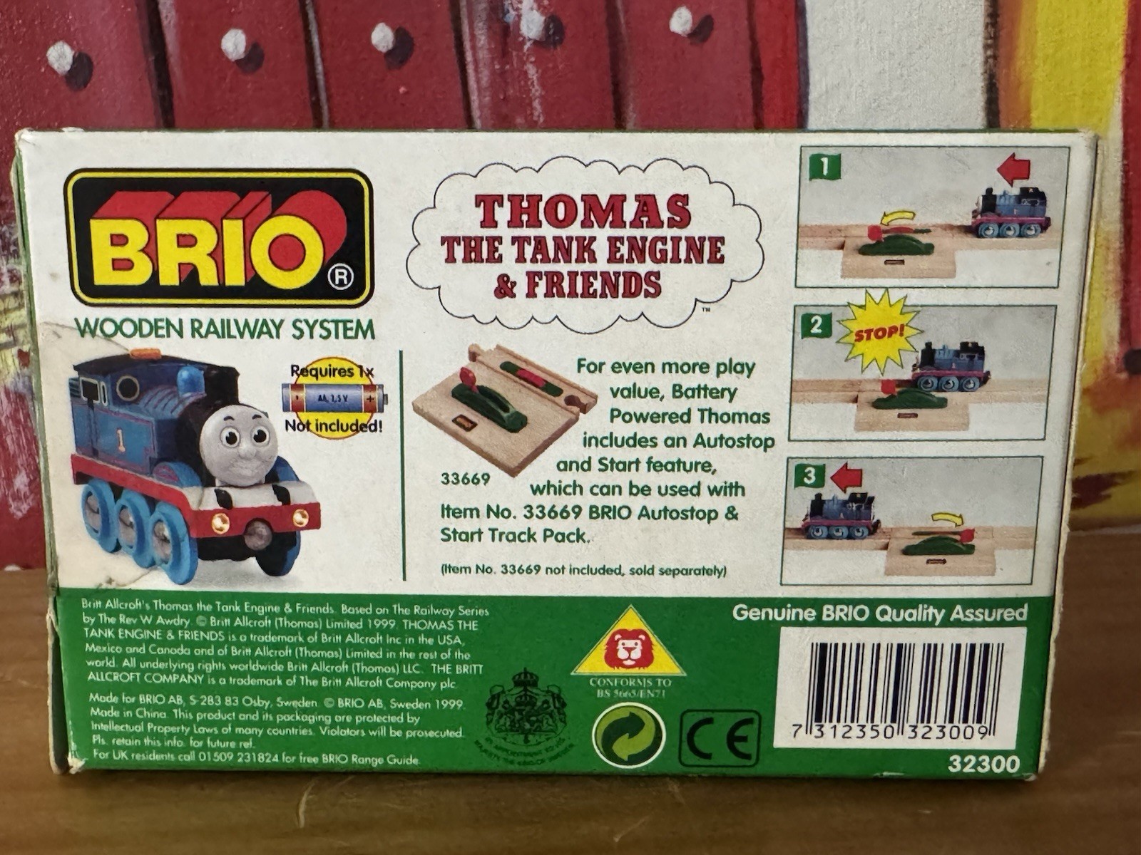 Battery Powered Thomas 1999 Brio Thomas The Tank Engine Motorised Railway Train