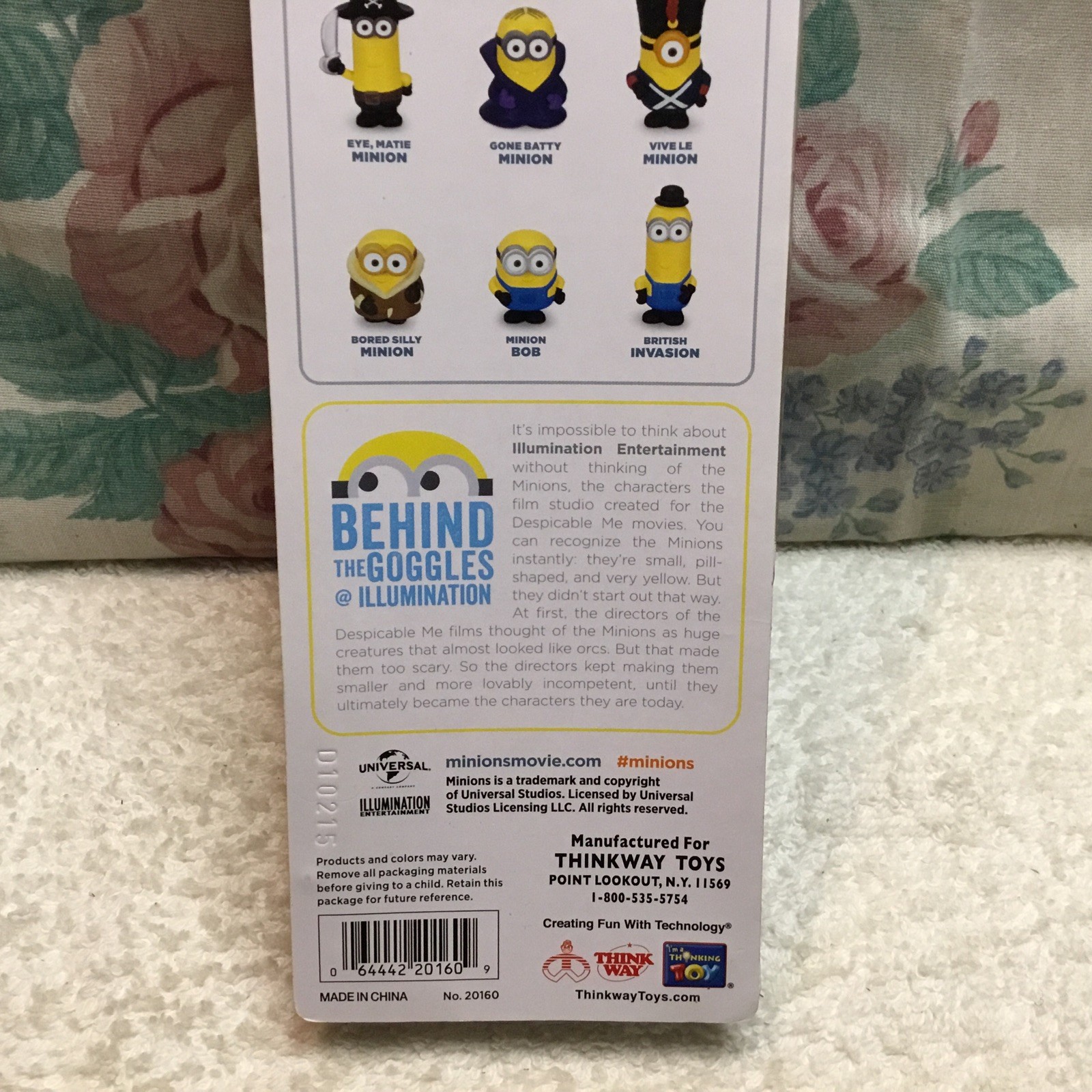 2010 Despicable Me Mini MINIONS Figures 8 piece gift set Walmart Thinkway 20160