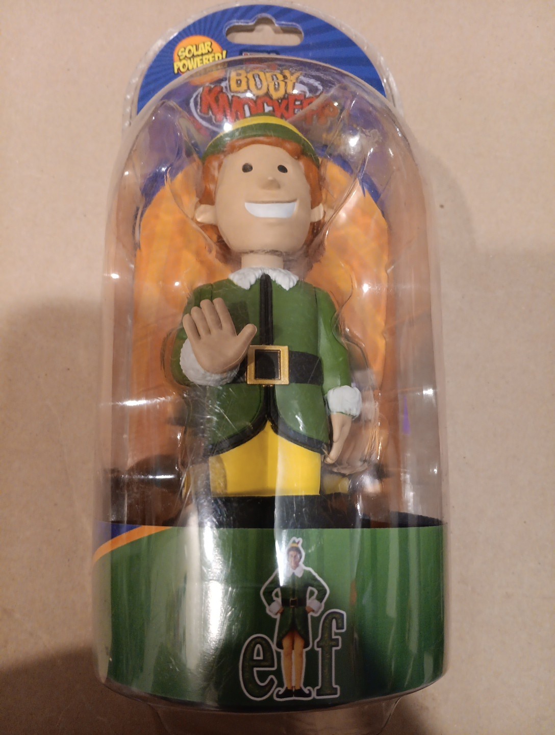NECA Body Knockers Buddy The Elf Solar Powered Figure Christmas New Sealed