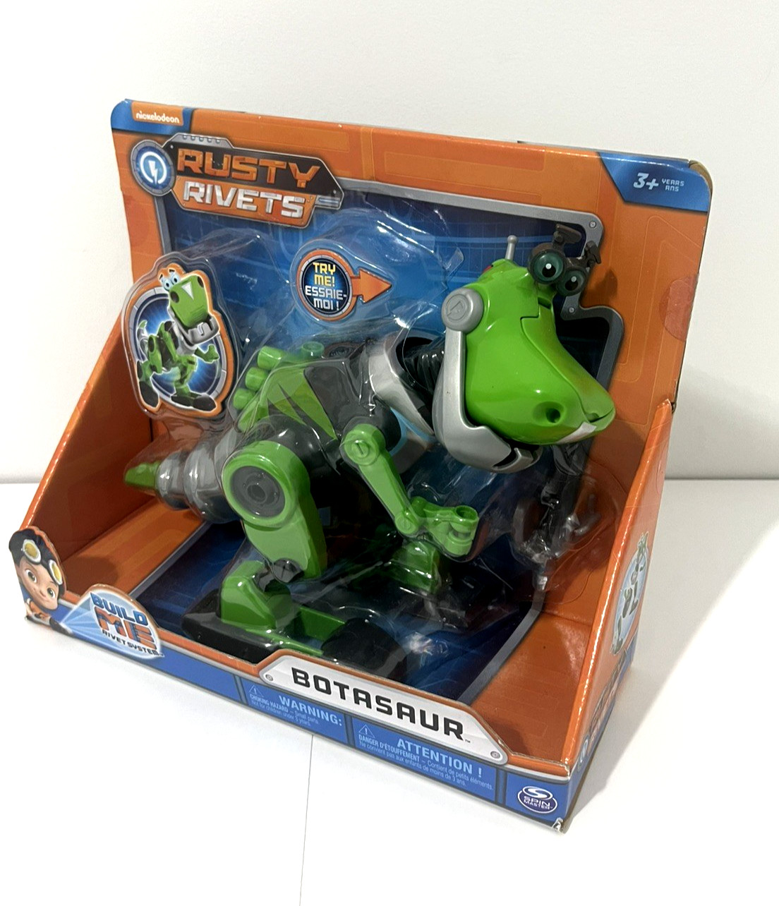 RUSTY RIVETS BOTASAUR DINOSAUR BUILD ME RIVET SYSTEM NICKELODEON SPIN MASTER NEW
