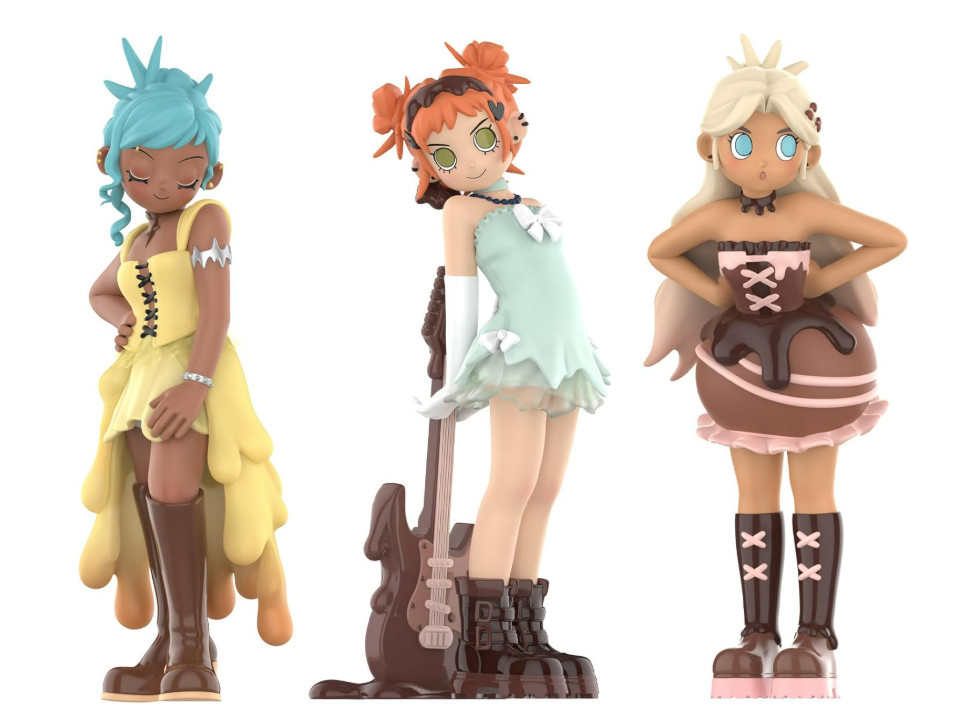 POP MART Peach Riot A La Mode Figure 3 Pcs Set Collection Designer Toy Japan