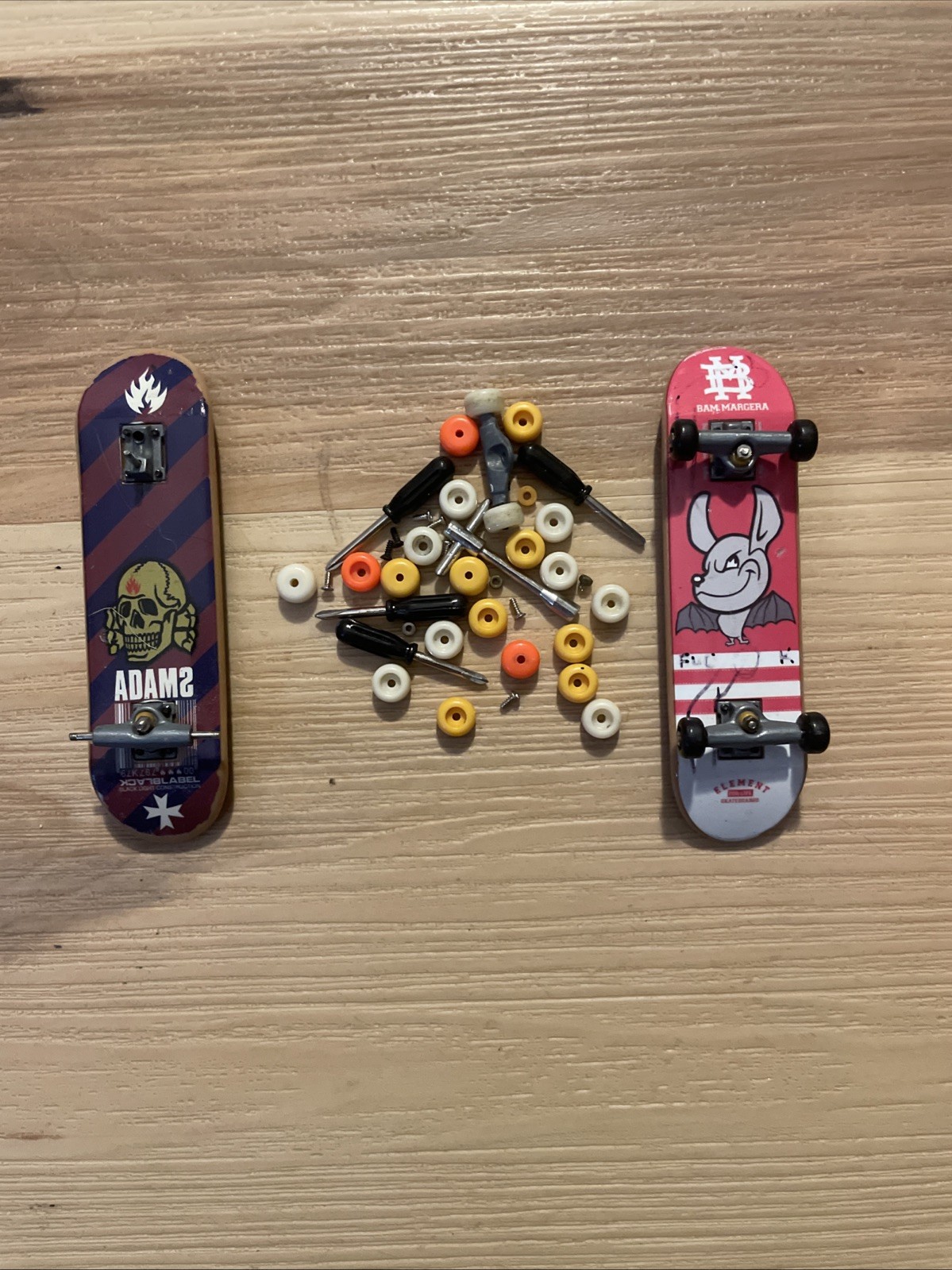 Vtg 90s RARE Y2K Bam Margera Bat Element Skateboard Tech Deck CKY Adam’s Lot