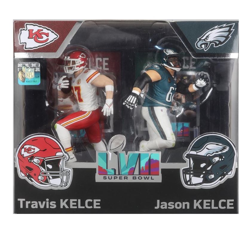Travis Kelce / Jason Kelce (Chiefs / Eagles) NFL 7&Prime; McFarlane 2-Pack