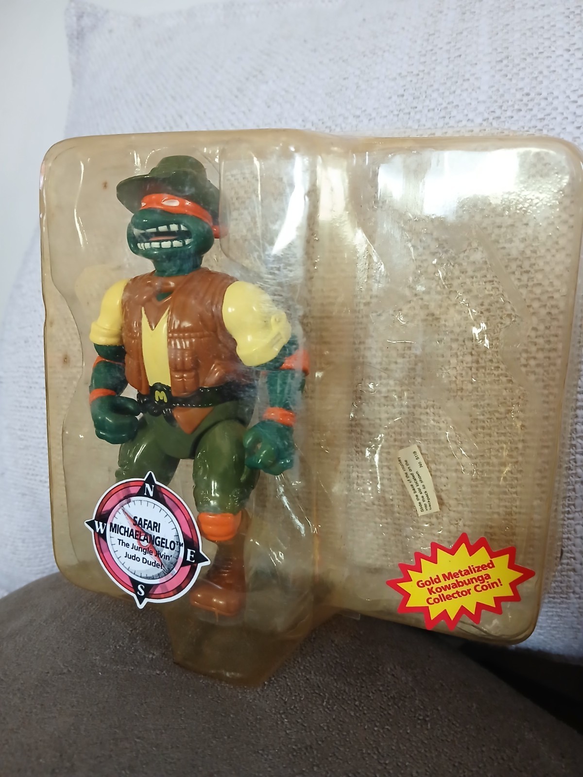 TMNT Adventure Safari Michaelangelo Figure Teenage Mutant Ninja Turtle 1995 Mike