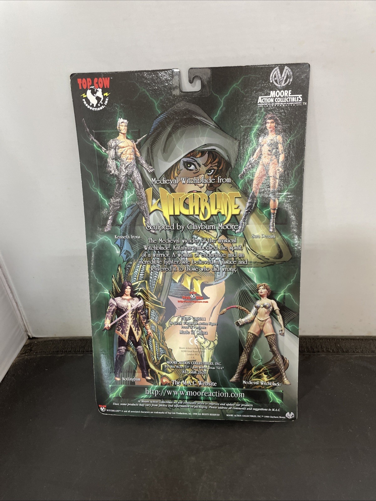 Medieval Witchblade Action Figure Bronze & Green 5.5&Prime;-w/Weapons & Stand New
