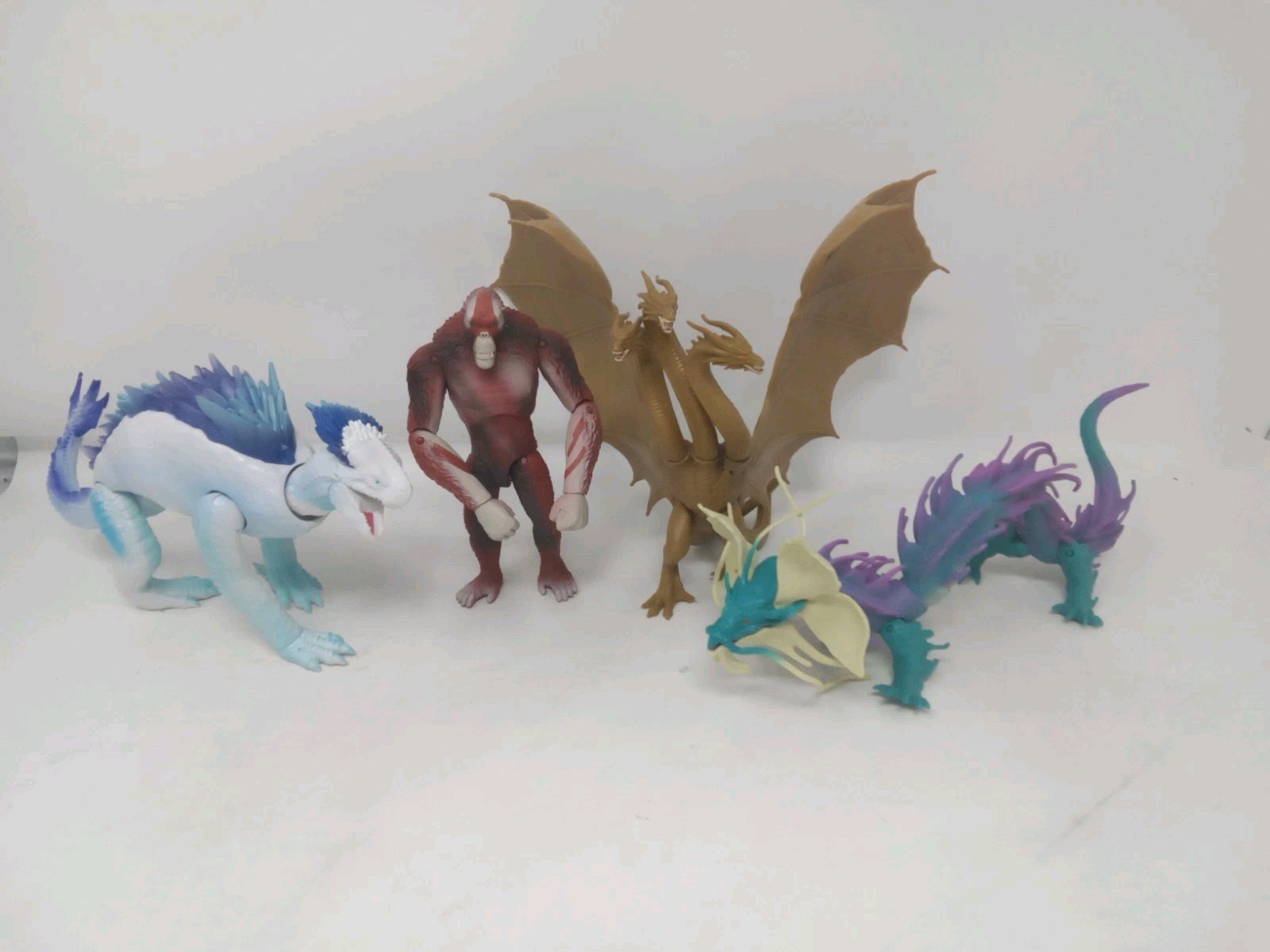 Godzilla X Kong Skar Gidorah Tiamat Shimo Action Figure Lot Monsterverse