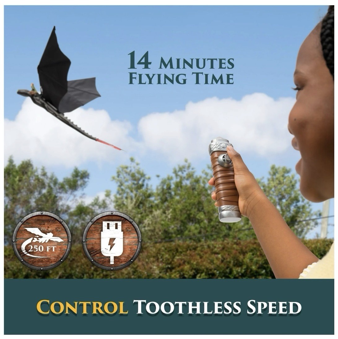 How To Train Your Dragon RC Flying Toothless Remote Control Toy – Brand New
