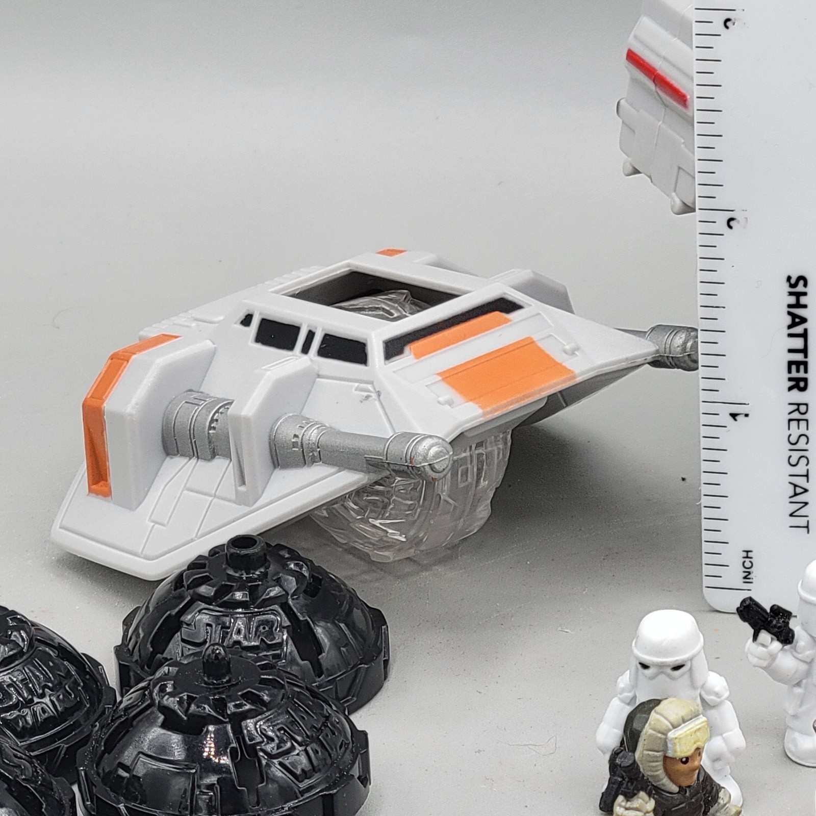 Star Wars Galactic Heroes Micro Collection Lot AT-AT Snowspeeder Figures & Pods