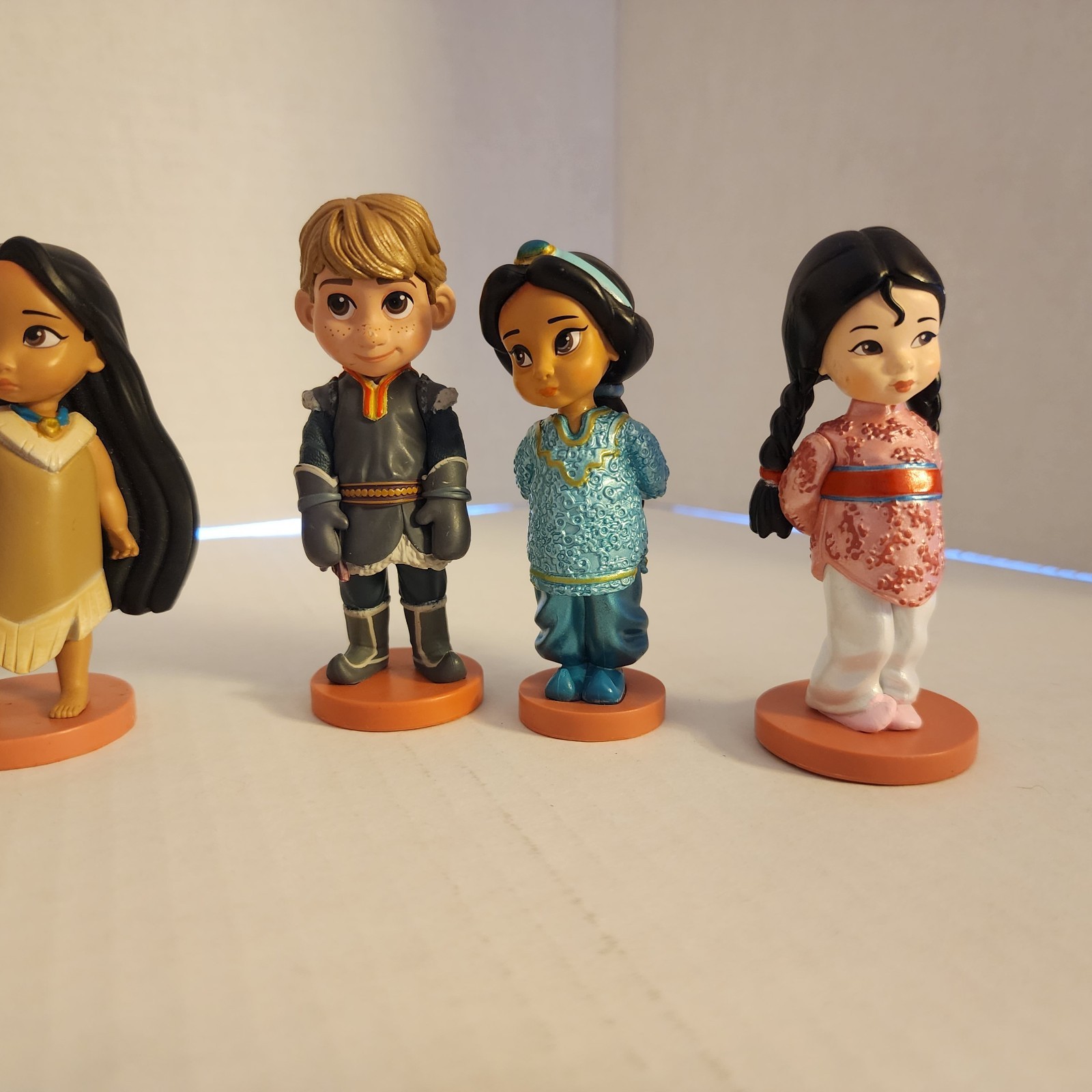 Disney Animators Figures Princesses & Others Lot of 9 Dolls PVC Ariel Moana