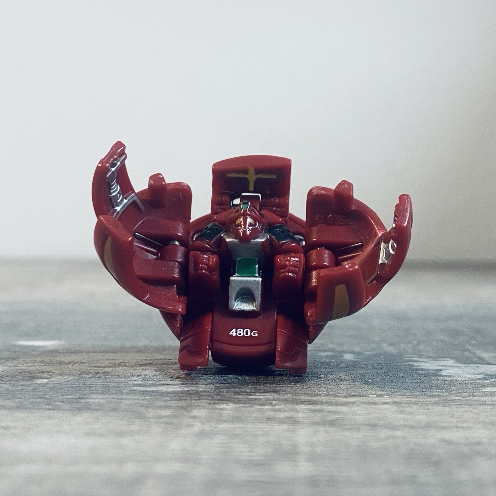 BAKUGAN Laserman 480g Red Pyrus Battle Brawlers Action Figure Only No Card