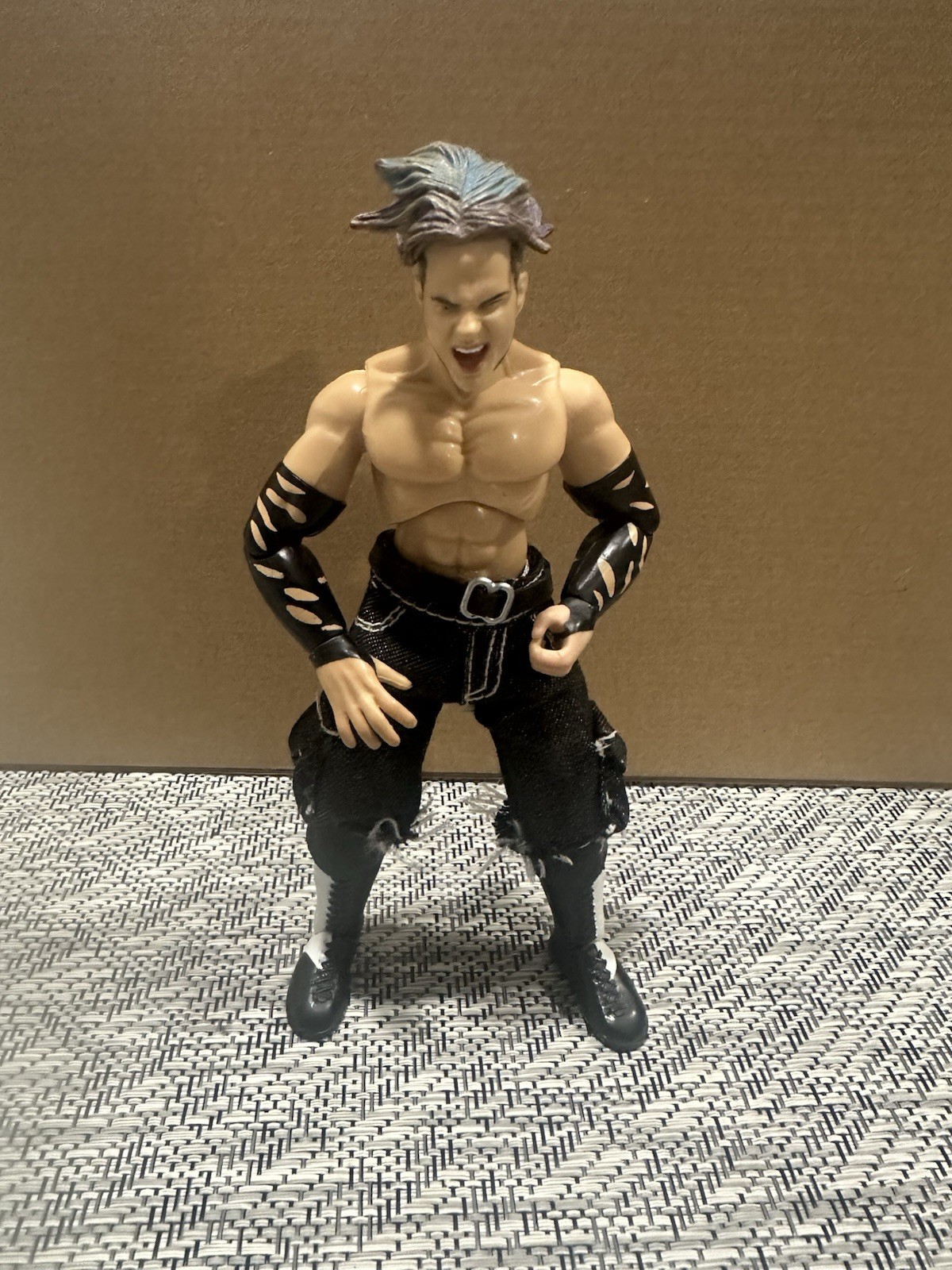 Jeff Hardy WWE Jakks Finishing Moves Wrestling Figure (cut Pants)