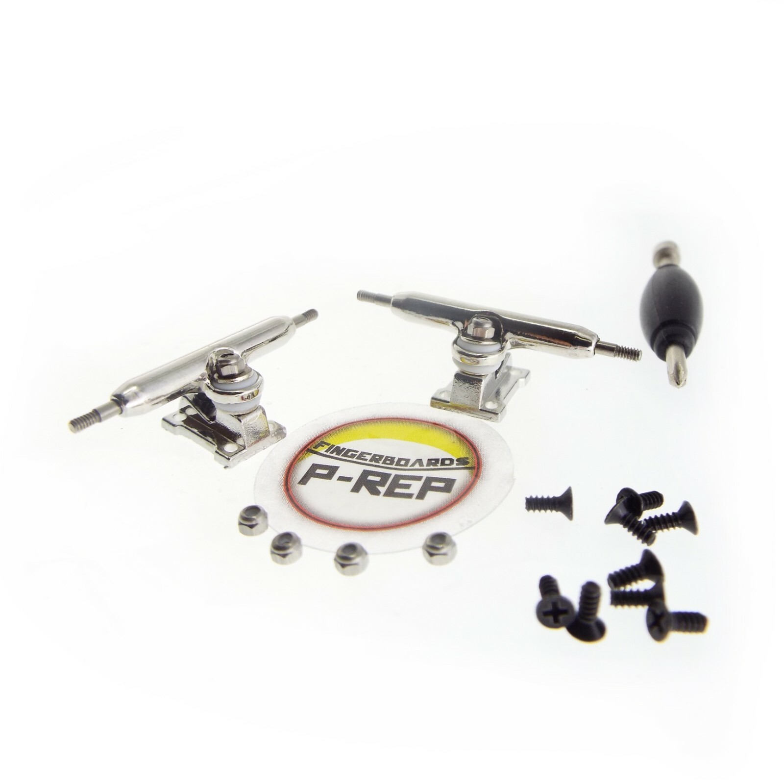 P-REP Solid Performance 32mm Fingerboard Trucks – Chrome