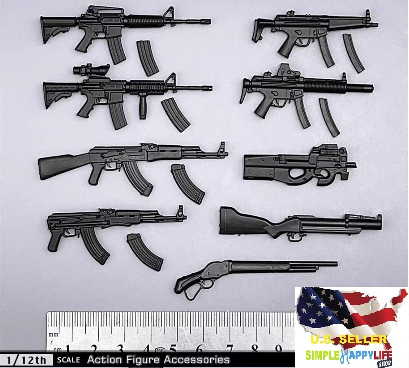 1/12 soldier Weapon 9 X gun pistol For 6&Prime; FIGURE Marvel Legends SHF Phicen ❶USA❶