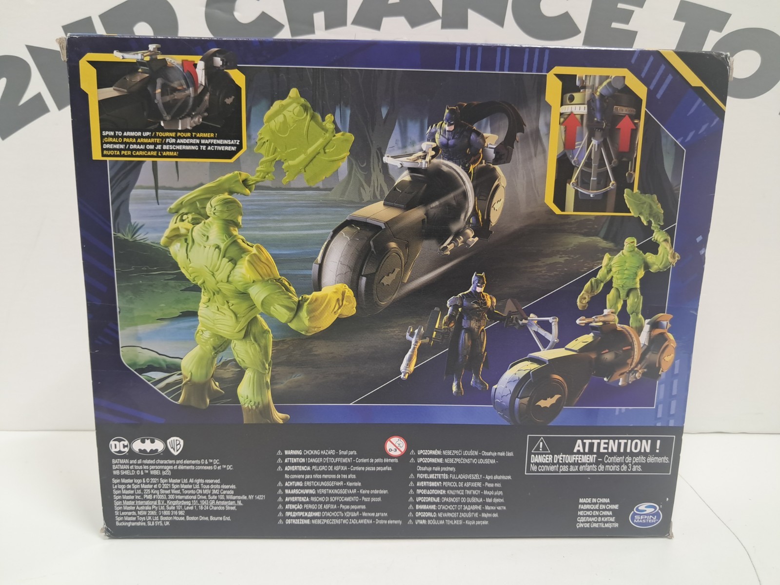 Spin Master DC 1ST Edition Batman VS Swamp Thing W/ Attack Cycle Action Figures