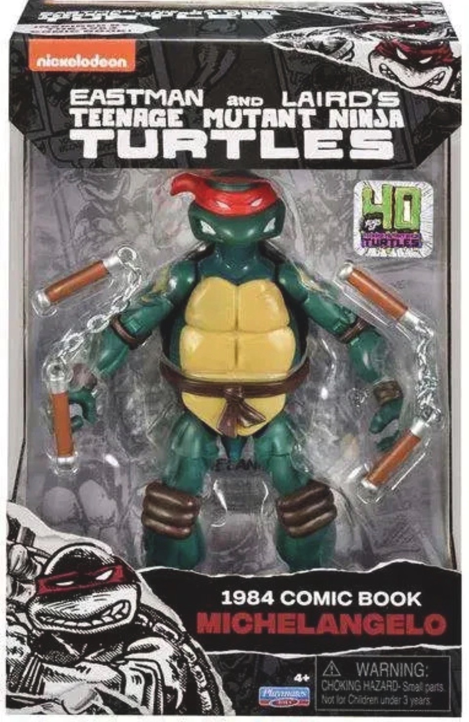 40th Anniversary Comic Book Series Michelangelo Action Figure **FACTORY SEALED**