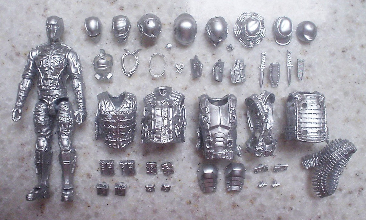 SILVER KRONOS-OPS MALE Marauder Task Force 4&Prime; figure accessories GI Joe Cobra