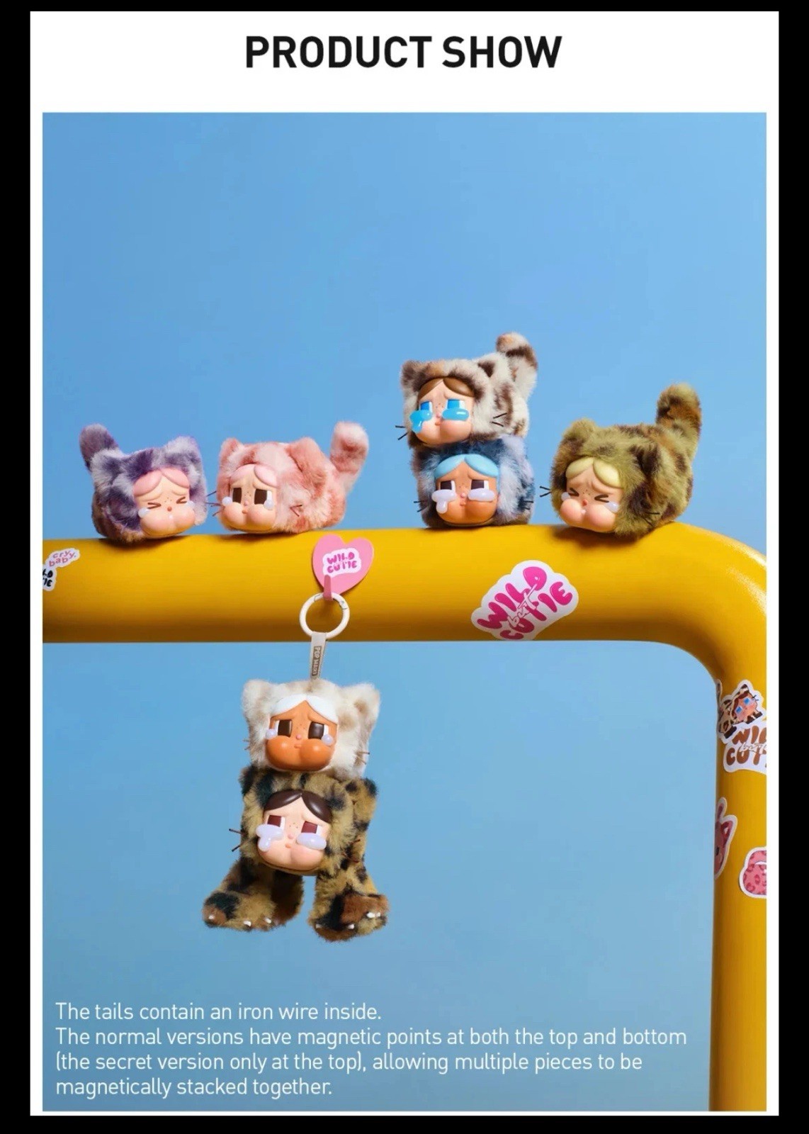 🌸 🇺🇸 100% Authentic POP MART Crybaby Wild But Cutie Pink Cutie Plush Pendant