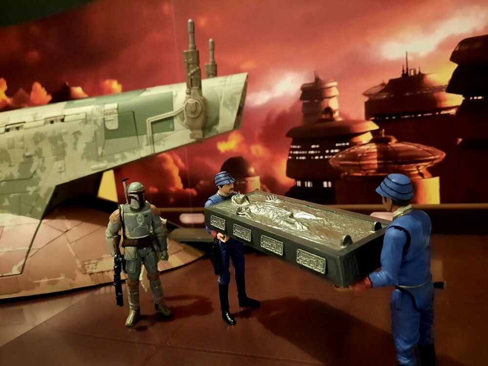 Oversize Bespin Skyline Backdrop Star Wars TVC Black Series Hasbro Kenner