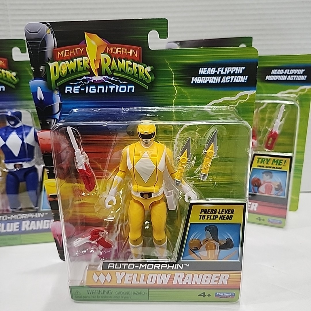 Power Rangers Re-Ignition Auto Mighty Morphin Head-Flippin&rsquo; Lot Set Playmates