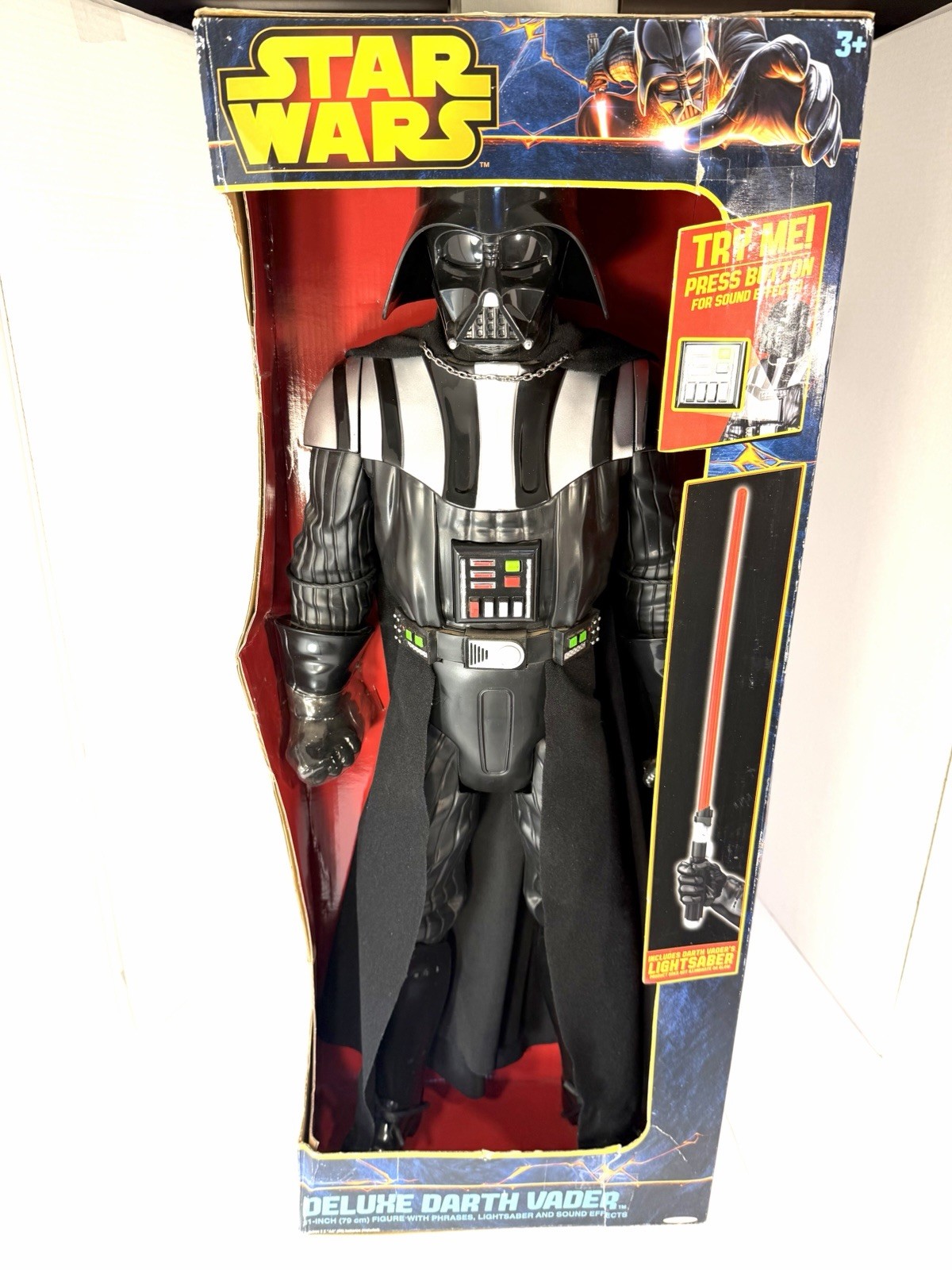 Star Wars Deluxe Darth Vader 31 Inch Action Figure New In Box-READ!