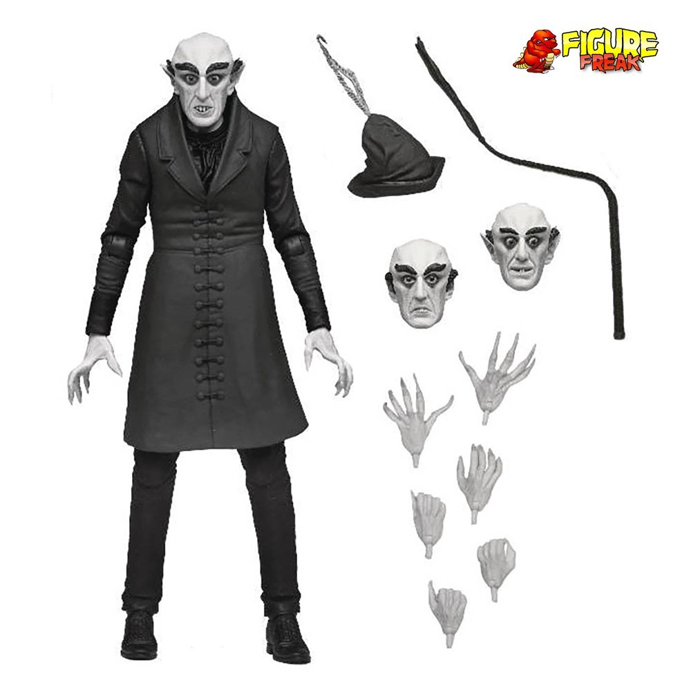 NECA Nosferatu: A Symphony of Horror 1922 Movie 7&Prime; Ultimate B&W Count Orlok