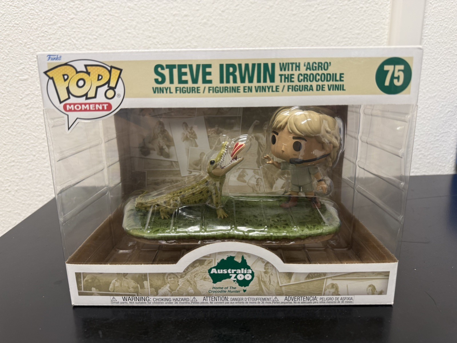 Funklo Pop! Moments Steve Irwin with Agro. Australia zoo exclusive