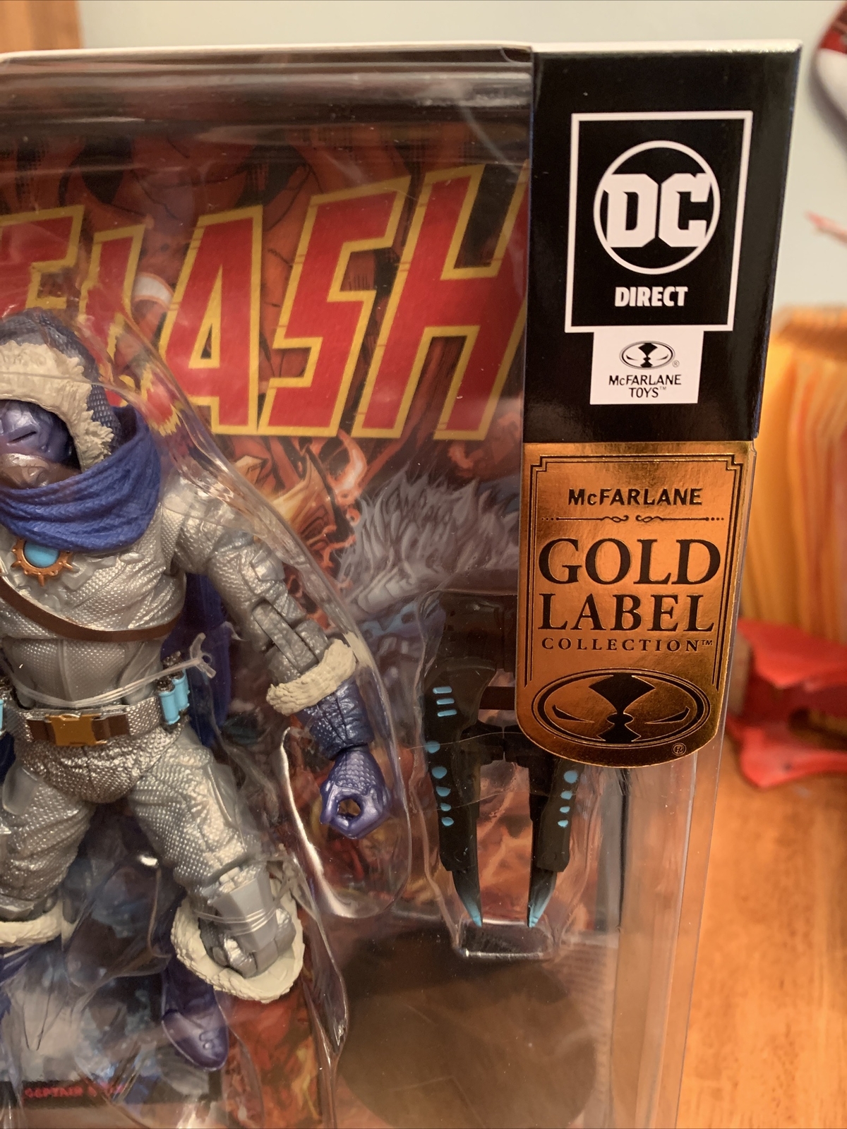 McFarlane Toys DC Direct Gold Label Collection Captain Cold Metallic Paint Page