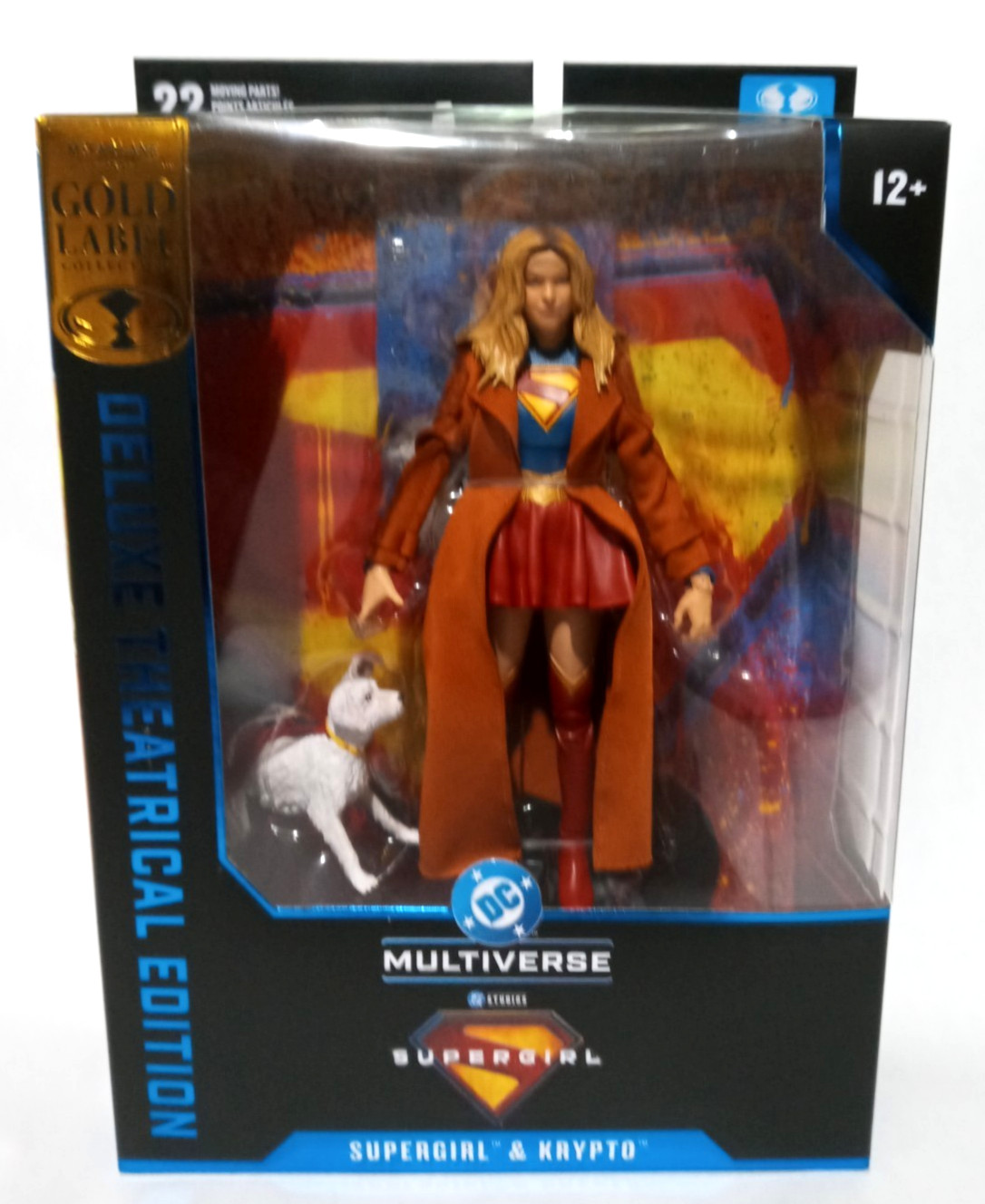 McFarlane Deluxe Theatrical Edition Gold Label SUPERGIRL & KRYPTO Action Figures