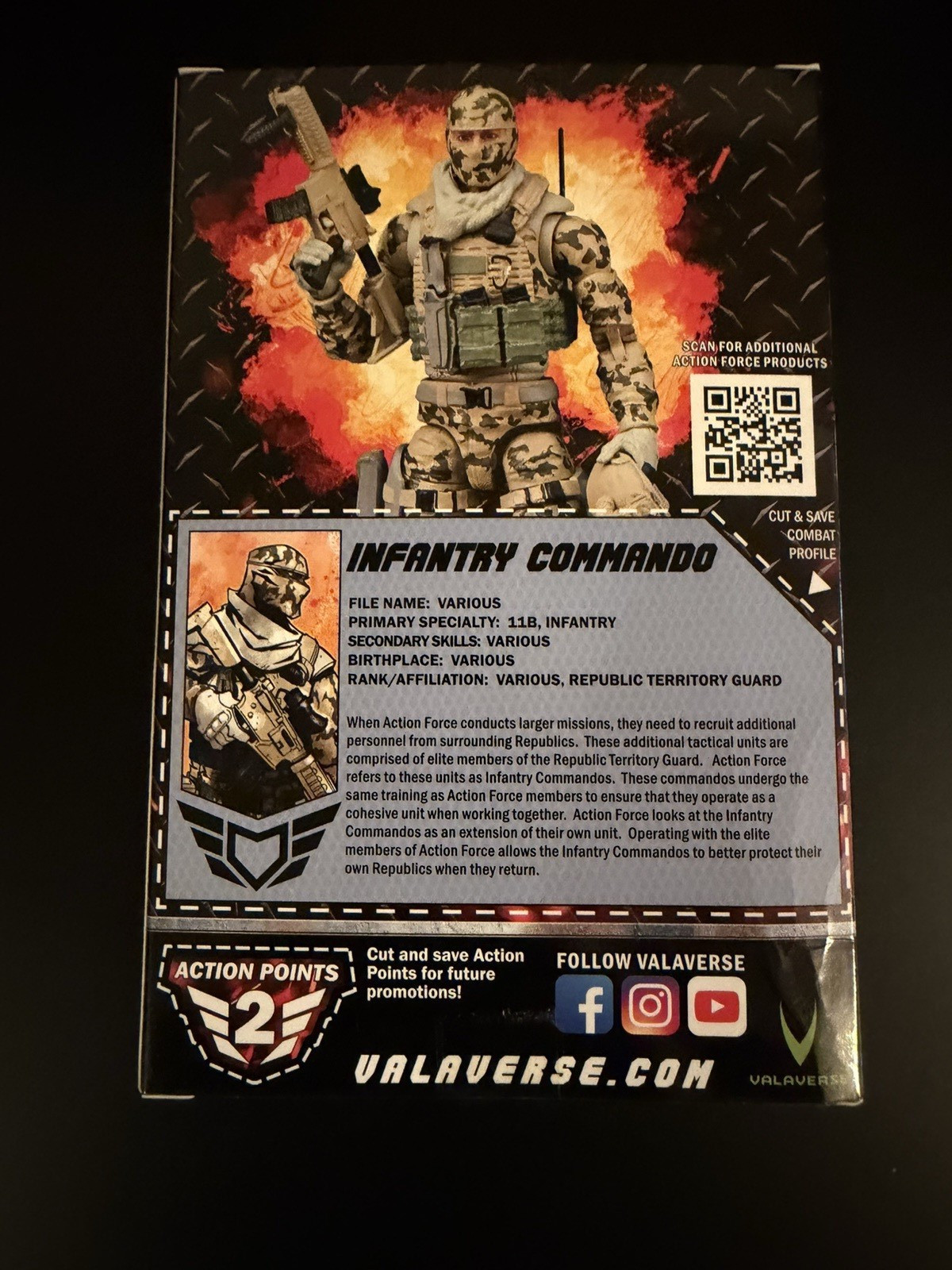 Valaverse Action Force Infantry Commando Figure – Dorkside Toys Exclusive