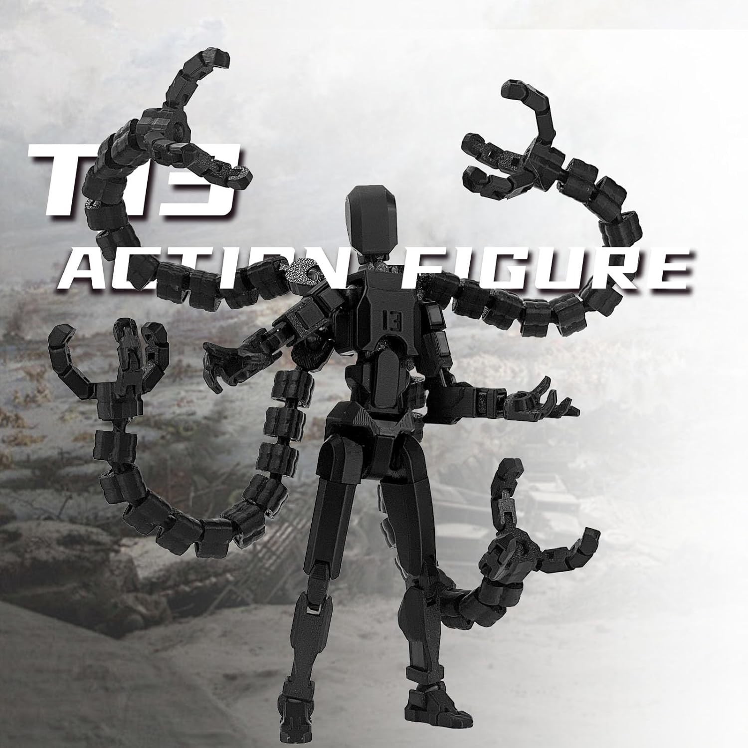 T13 Action Figure 7.2 Inch – Complete with Hands & Weapons for Customization