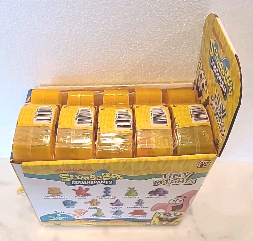 Retail Store Display SpongeBob Square Pants Sealed Tiny Mights Blind Box Figures